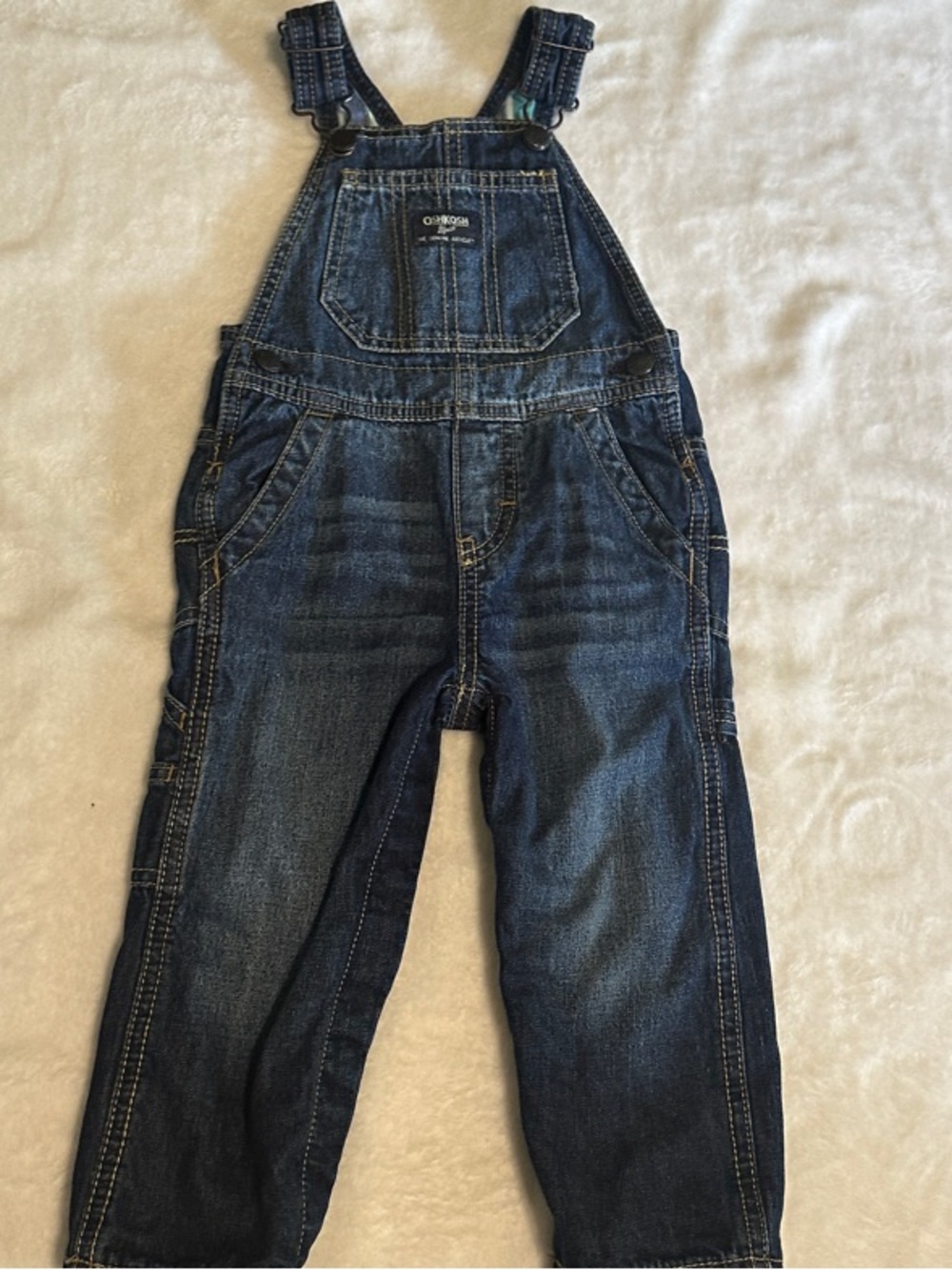 OshKosh B'gosh Dark Blue Denim Overalls 18 months